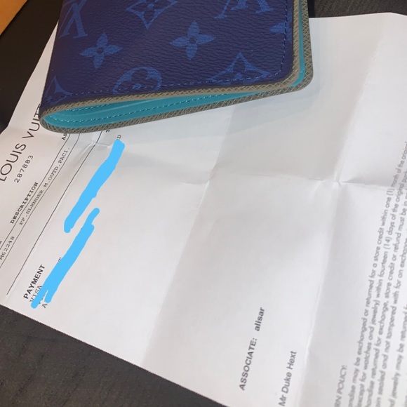 Rare pacific blue Louis Vuitton wallet - Picture 5 of 6